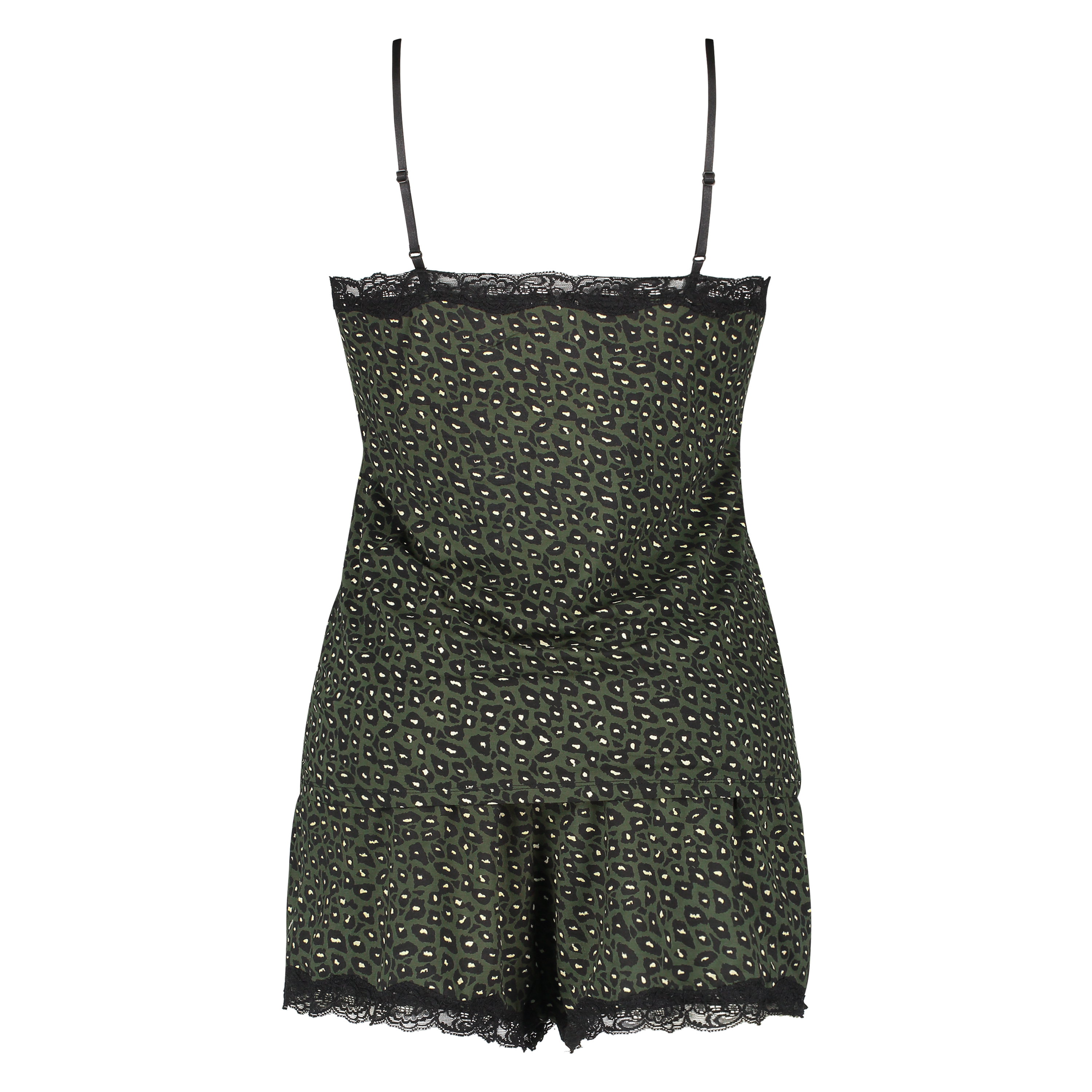 Korte pyjama set, Bruin, main