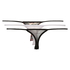 3-pack thongs mesh, Noir