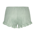 Shorts Ruffle Velours, Groen