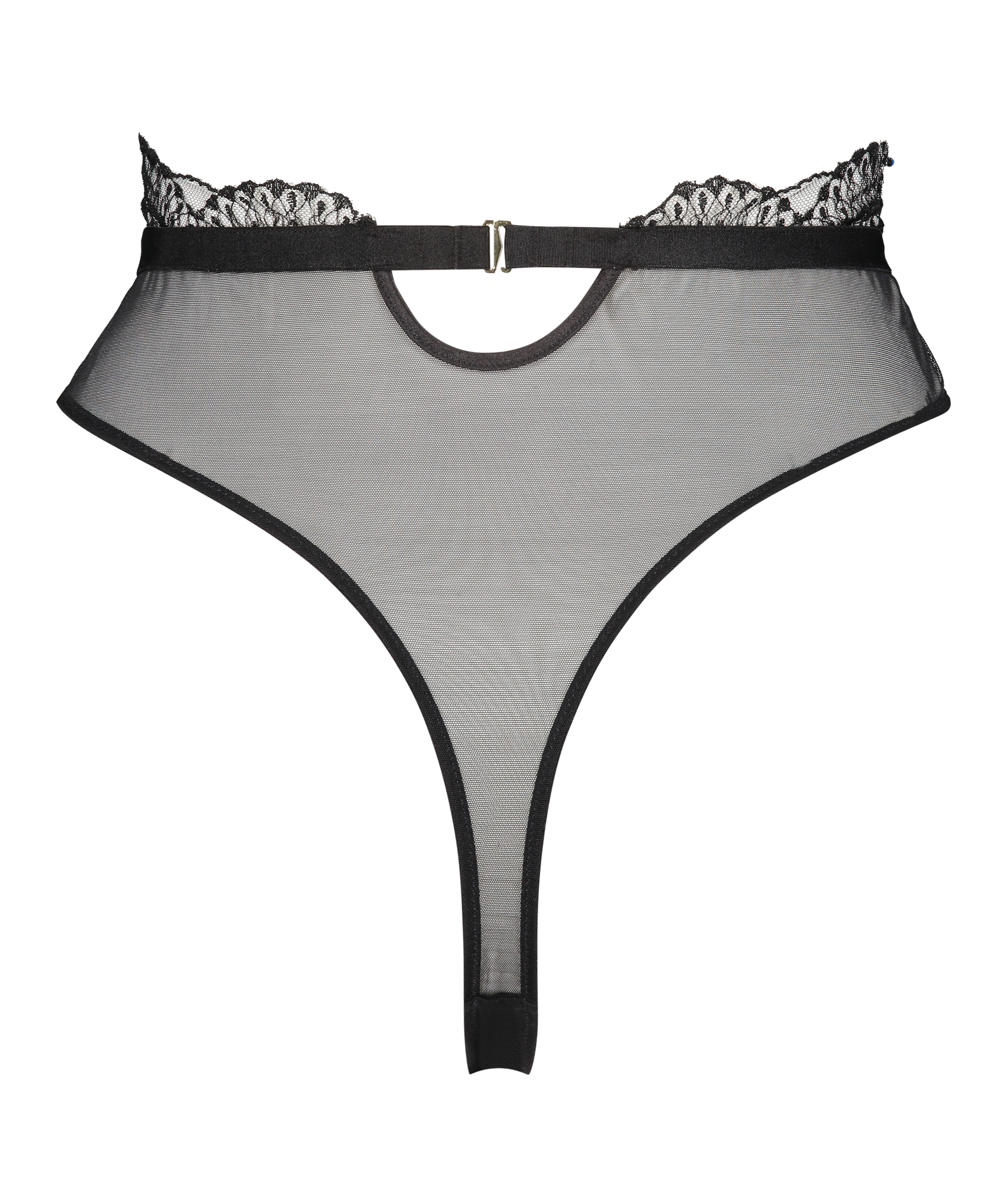 Hoog uitgesneden string Akira, Zwart, main