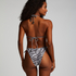 Triangel bikinitop Doha Zebra, Wit