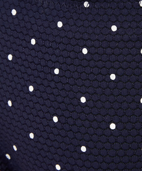 Laag rio bikinibroekje Scallop Bloom, Blauw