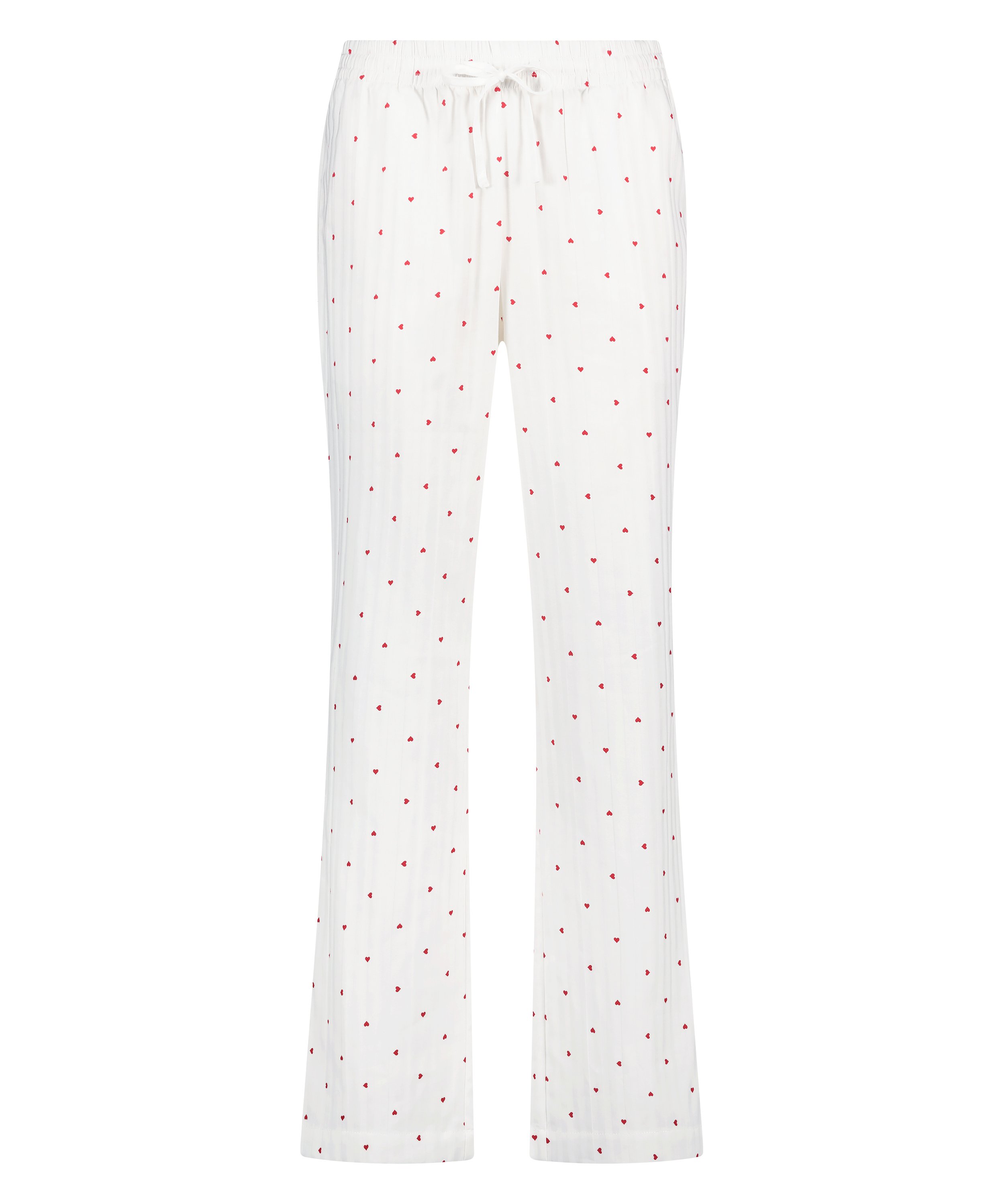 Pantalon de pyjama Jacquard Hearts, Blanc, main