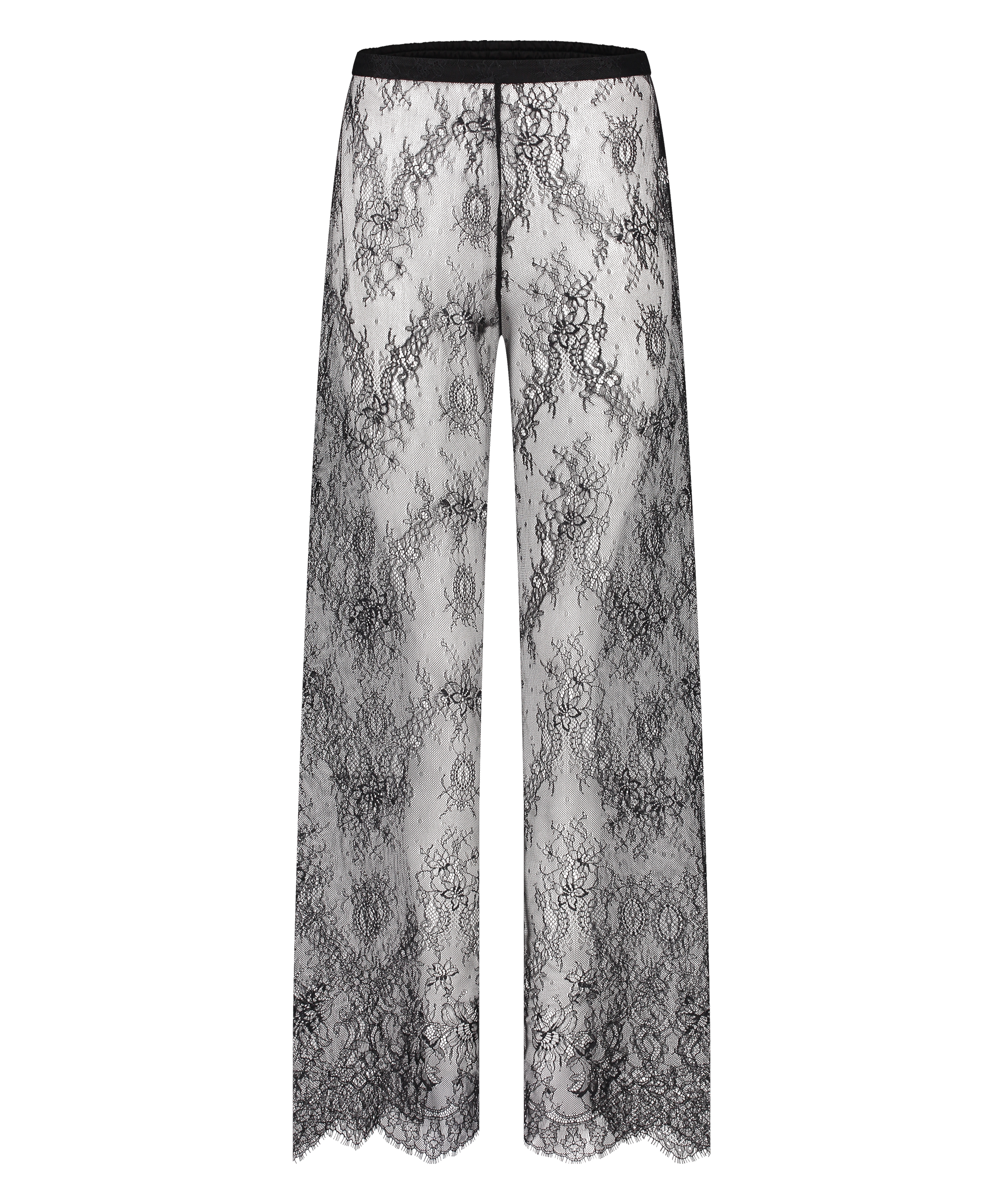 Kanten Broek Camille, Zwart, main