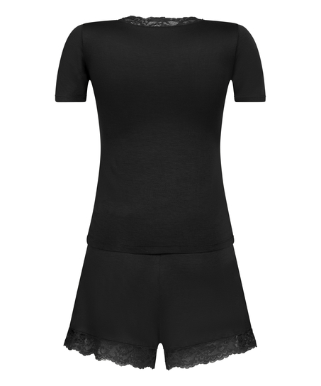 Jersey Pyjamaset, Zwart