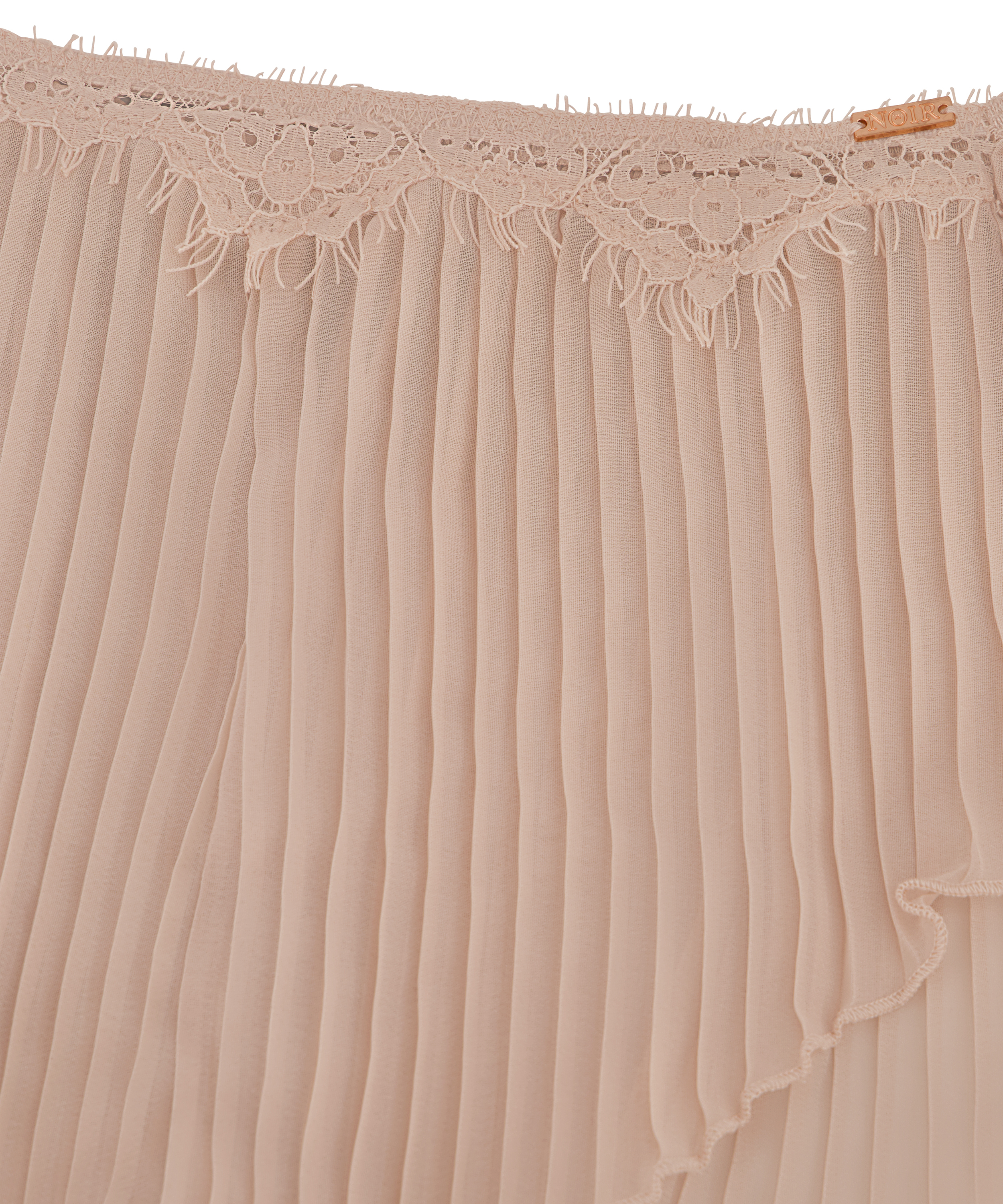 Cami Set Chiffon Plisse, Roze, main