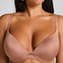 Soutien-gorge &agrave; armatures pr&eacute;form&eacute; push-up Smooth, Brun