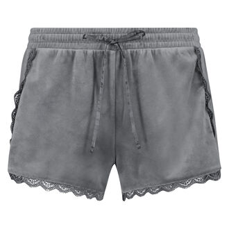 Short Velours Lace, Gris