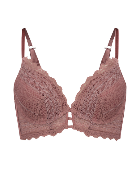 Voorgevormde push-up longline beugel bh Chynna, Paars