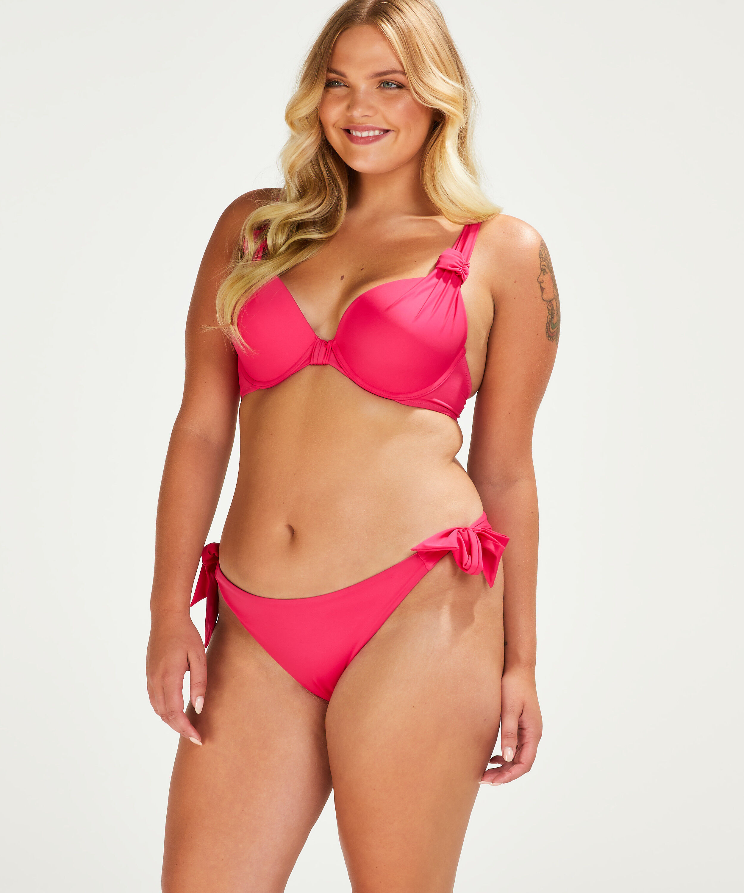 Bas de bikini Rio Luxe, Rose