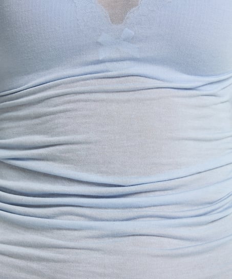 super soft Boothals shirt met Cashmere, Blauw