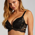 Soutien-gorge &agrave; armatures pr&eacute;form&eacute; longline push-up Desire, Noir