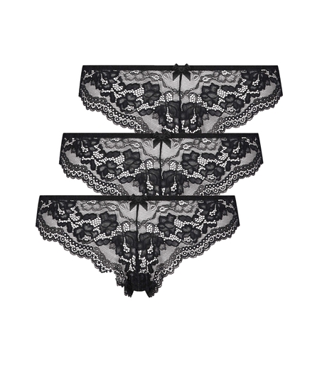 3-pack Brazilian Chelsea, Zwart