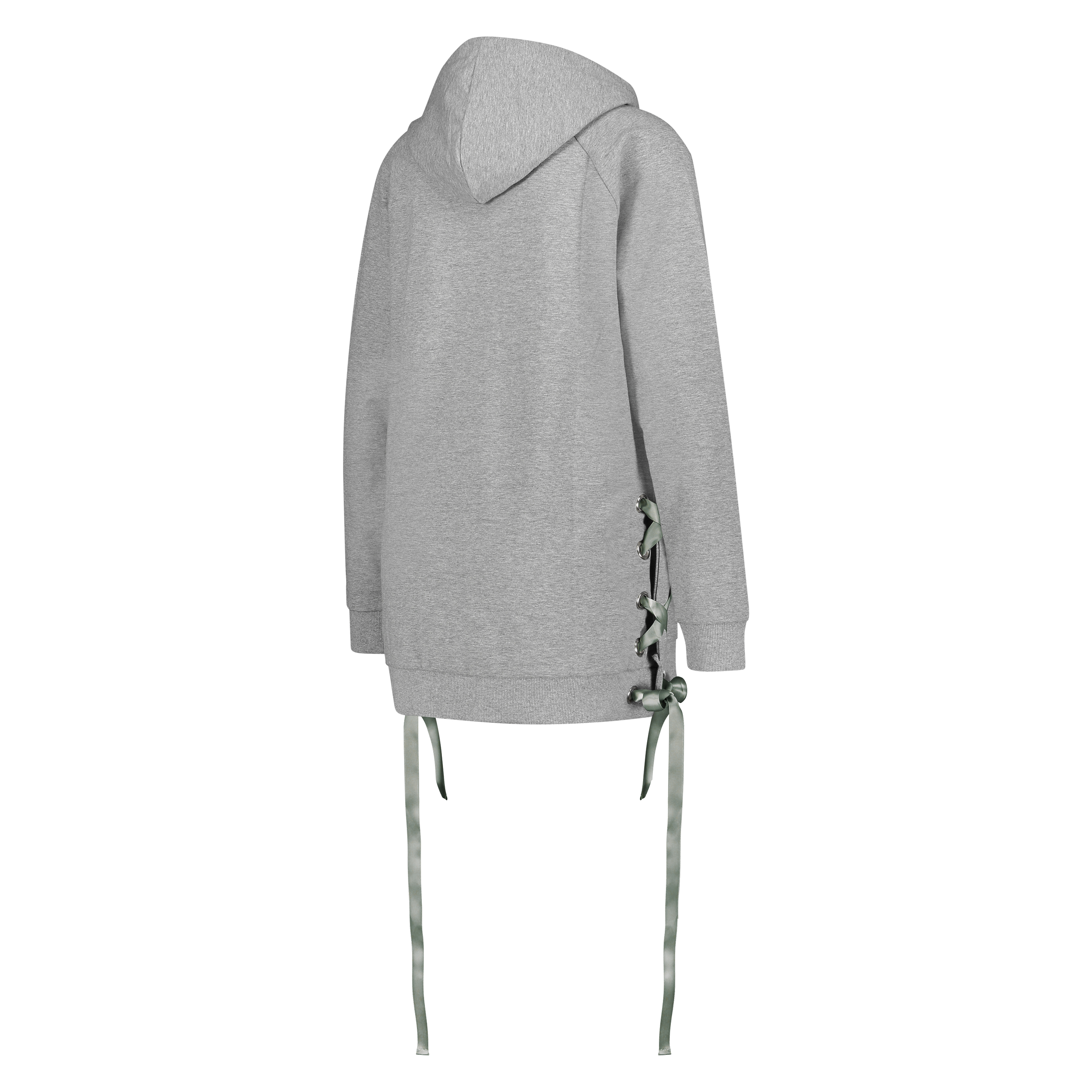 HKMX Sweater lace up, Grijs, main