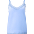 Camisole velours Dentelle, Bleu