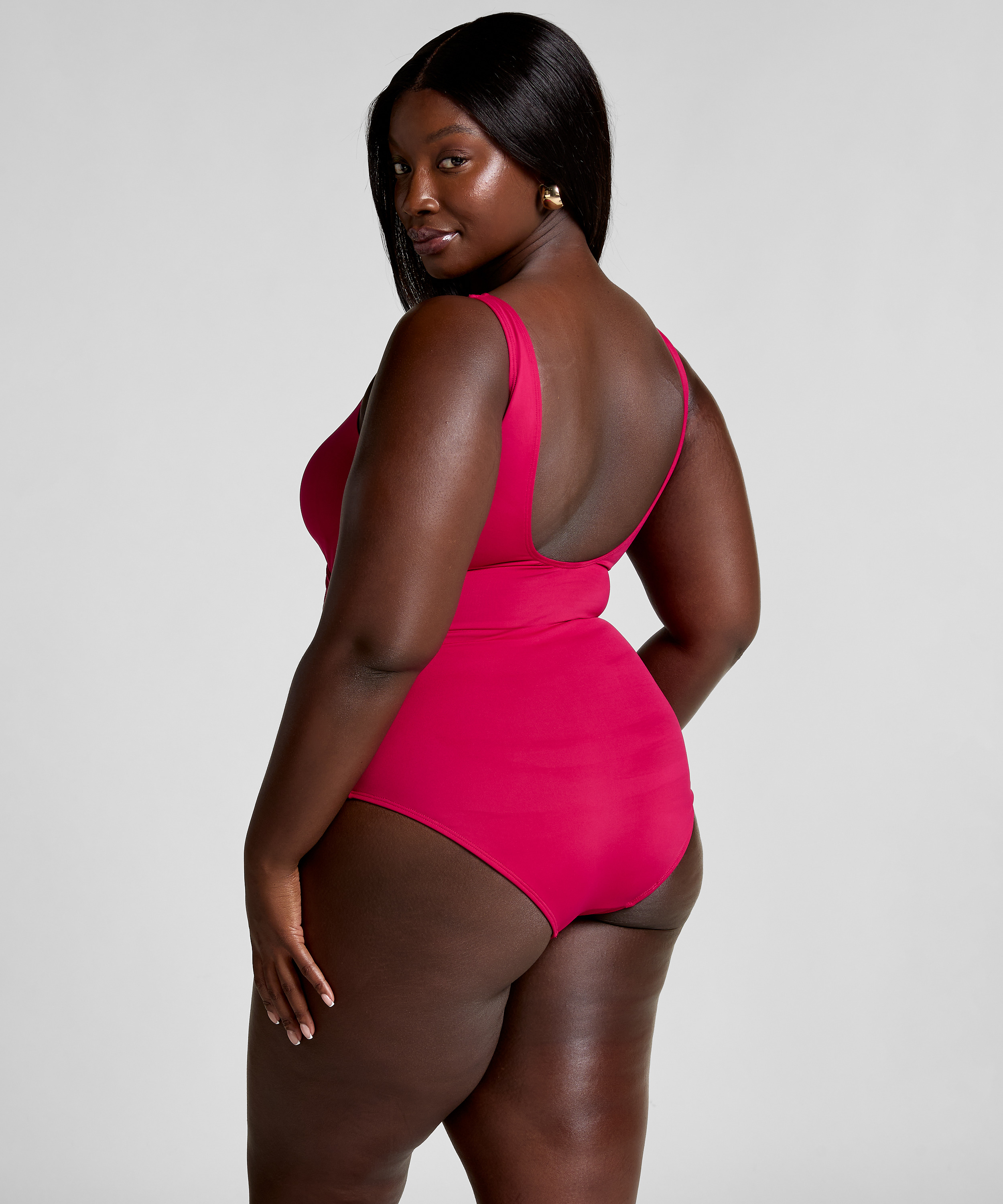 Maillot de bain Shaping Shell Mesh, Rose, main