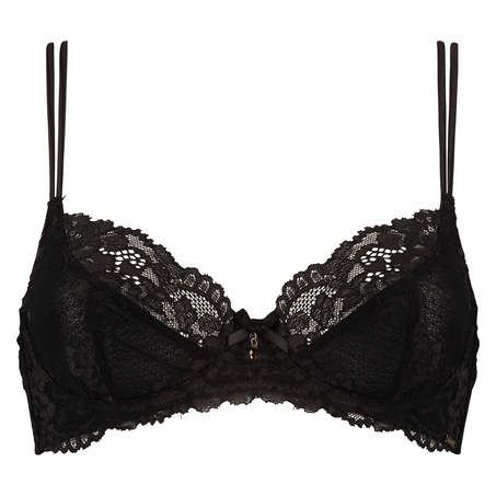 Non-padded underwired bra Jolie, Noir