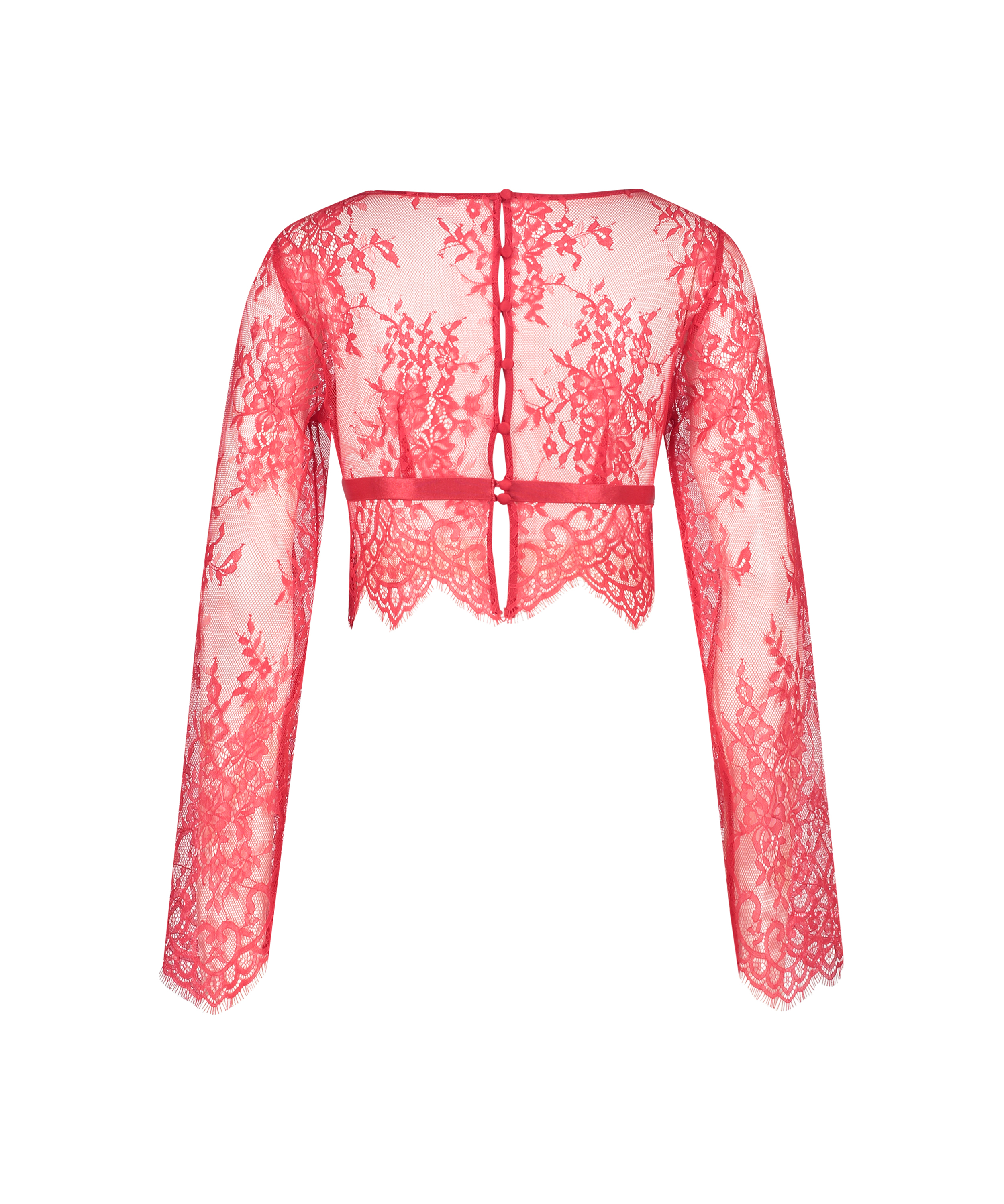 Top Allover Lace, Rood, main