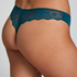String Invisible Lace back, Bleu