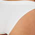Slip br&eacute;silien taille haute sans couture, Blanc