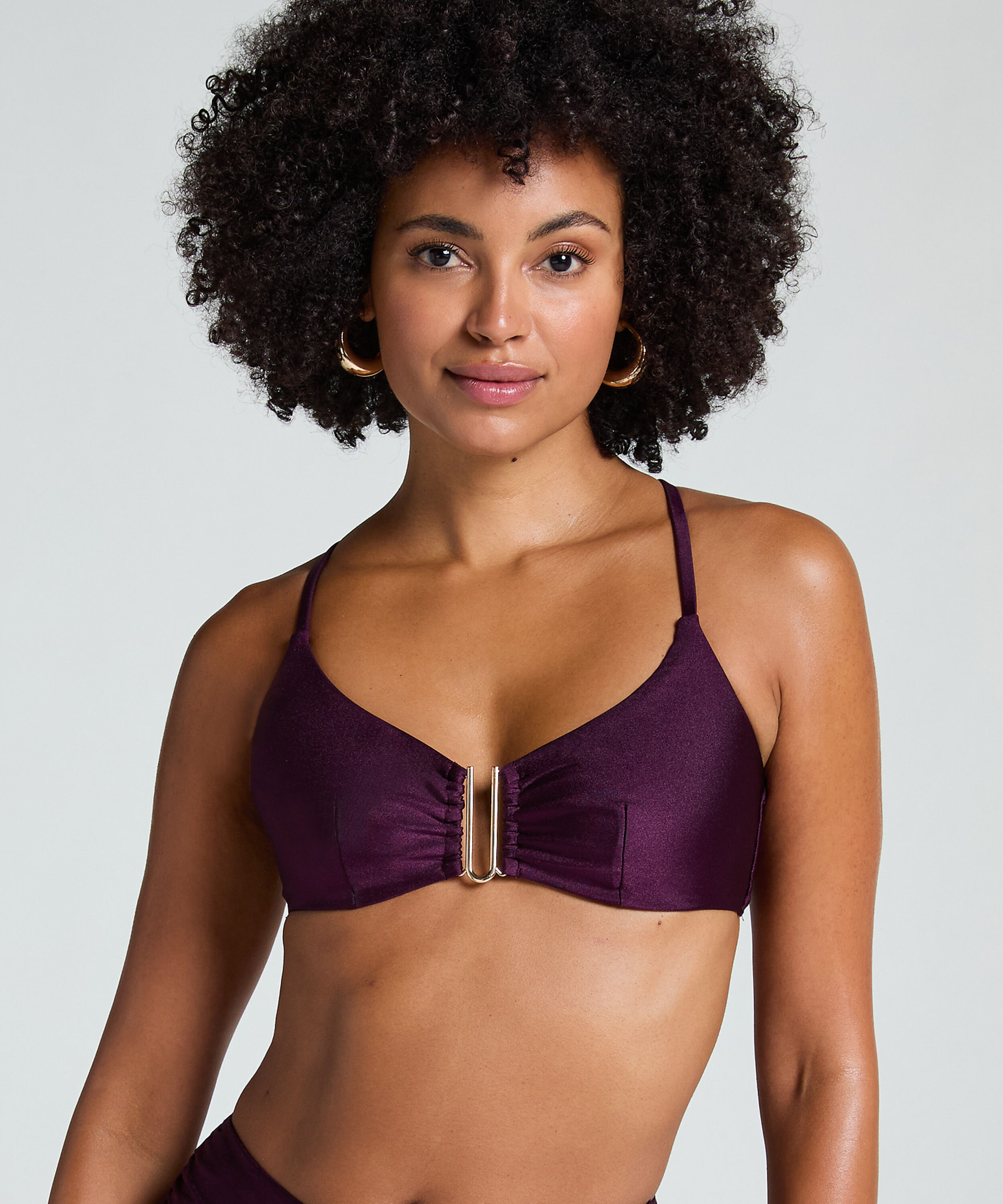 Bikini Crop Top Costa, Paars