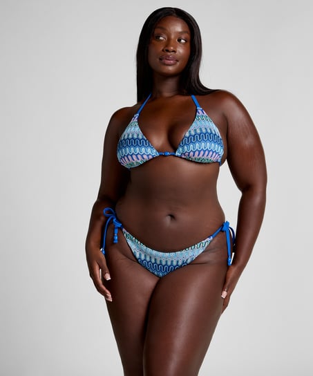 Haut de bikini triangle Cali, Bleu