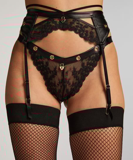 Porte-jarretelles Desire, Noir