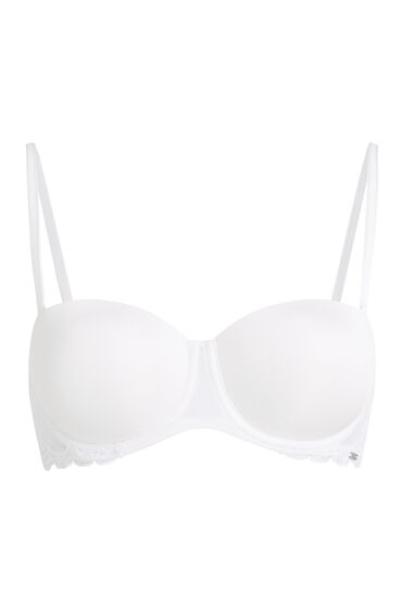 Hunkemöller Voorgevormde strapless beugel bh Angie Wit, foto 3