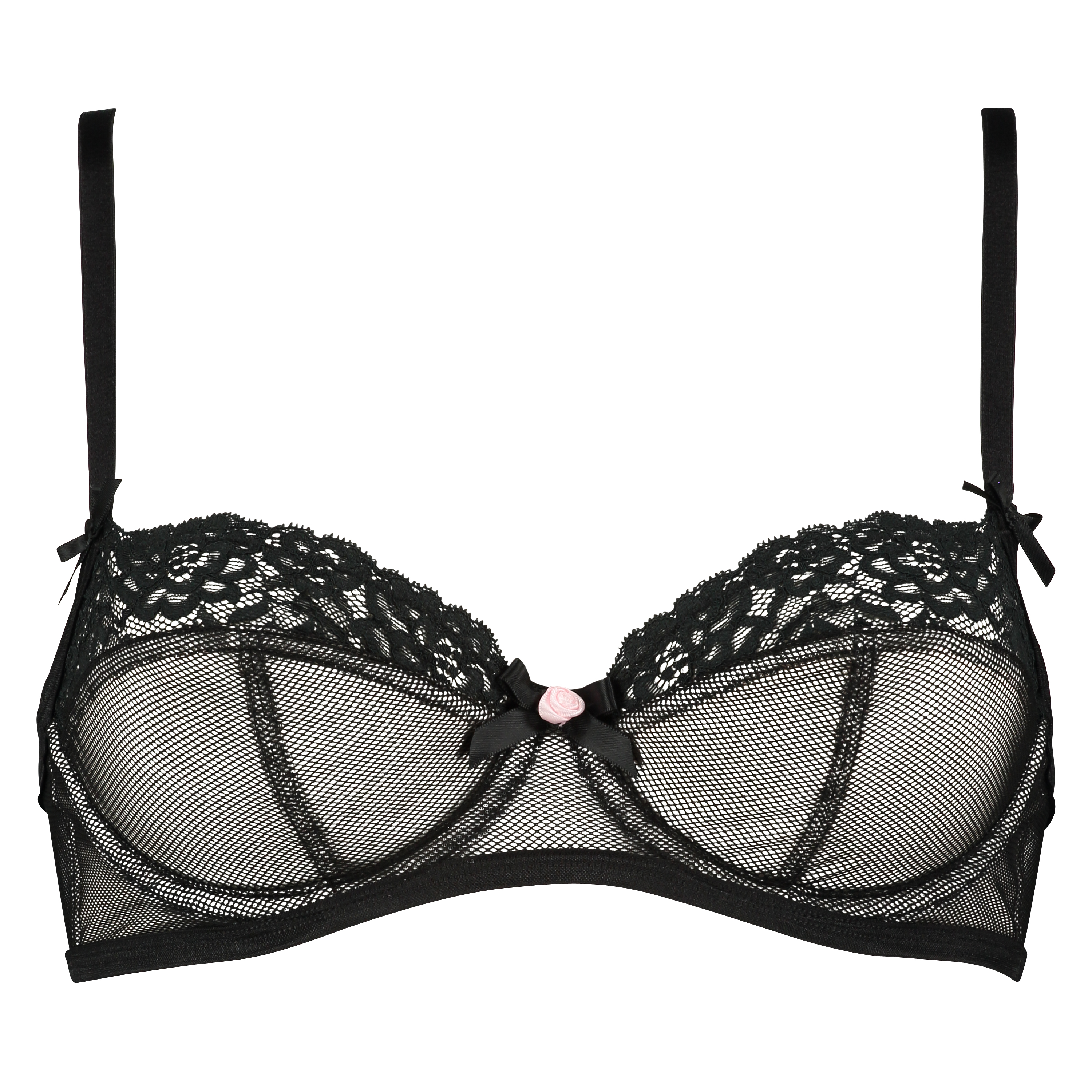 Non-padded underwired bra Cleo, Noir, main
