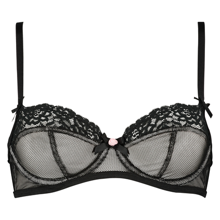 Non-padded underwired bra Cleo, Noir