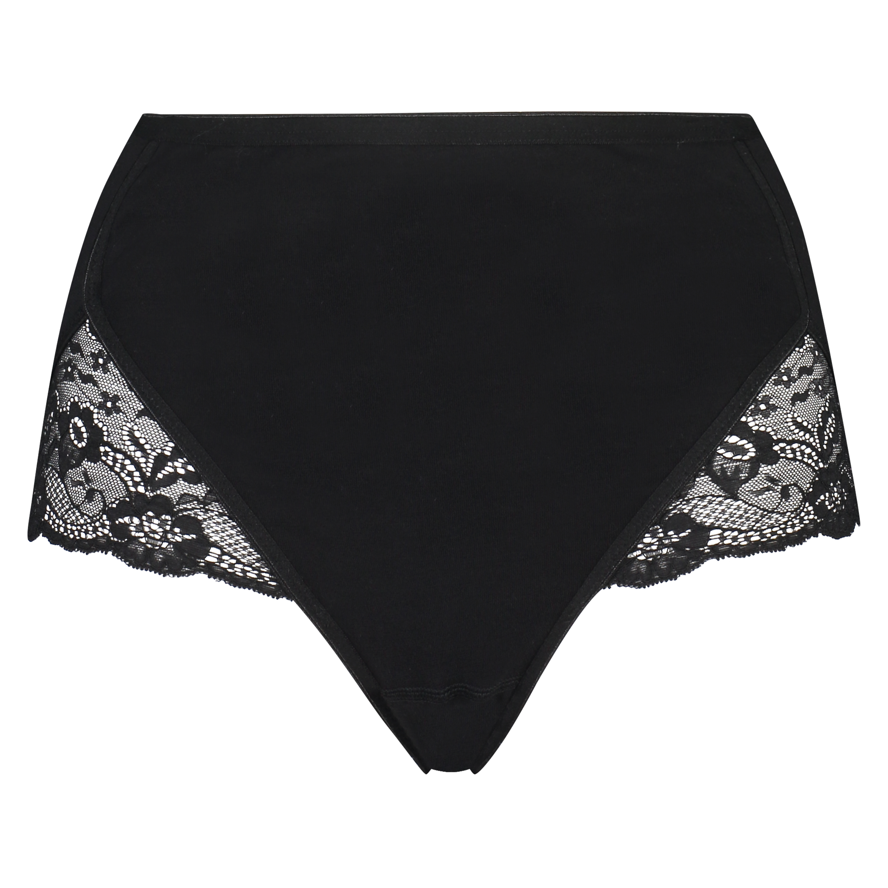 Superslip Lace Maxi katoen, Zwart, main