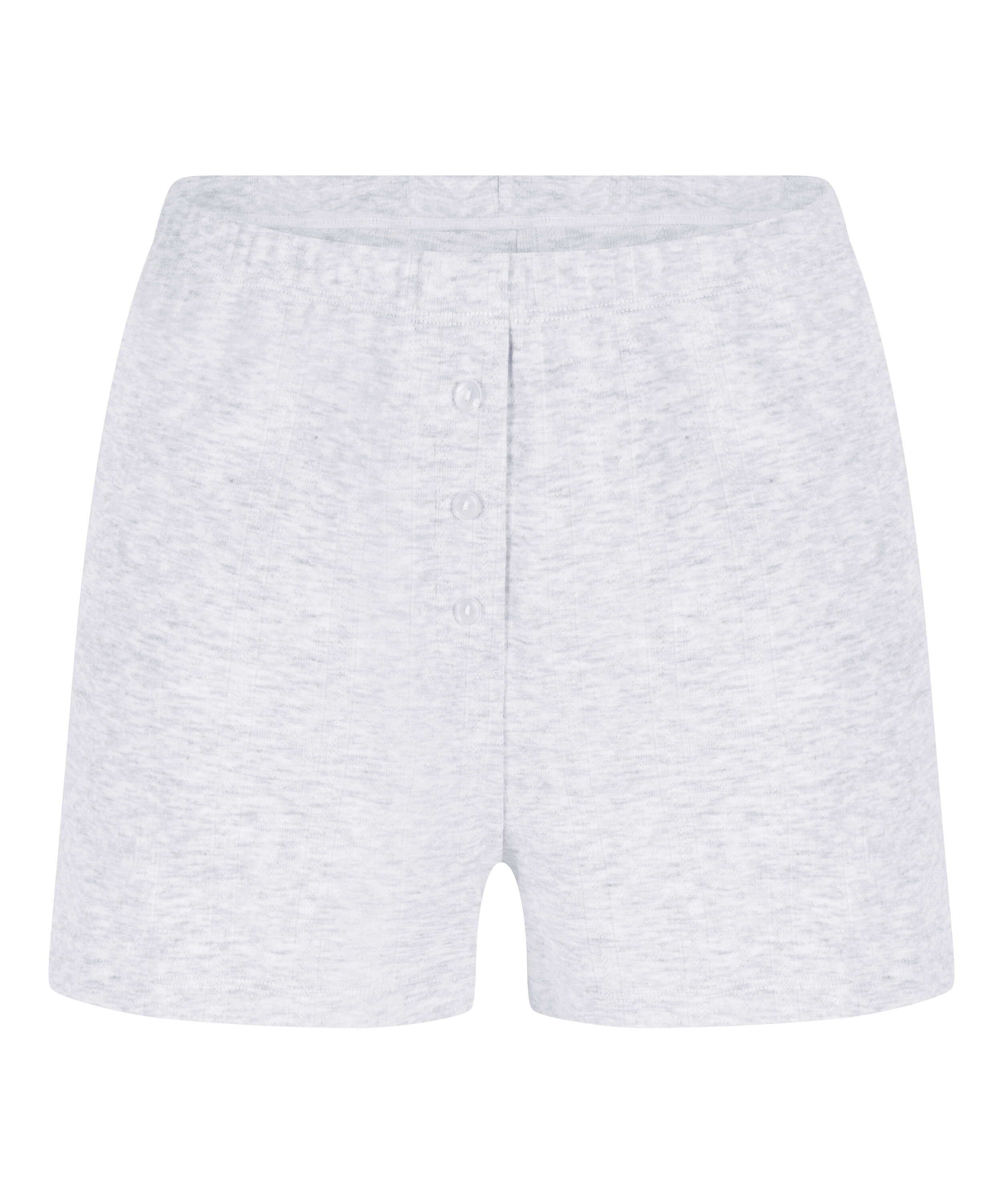 Pointelle Short, Grijs