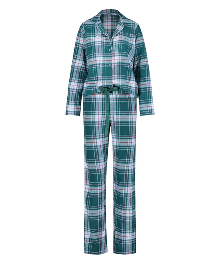 Lange pyjama set, Blauw
