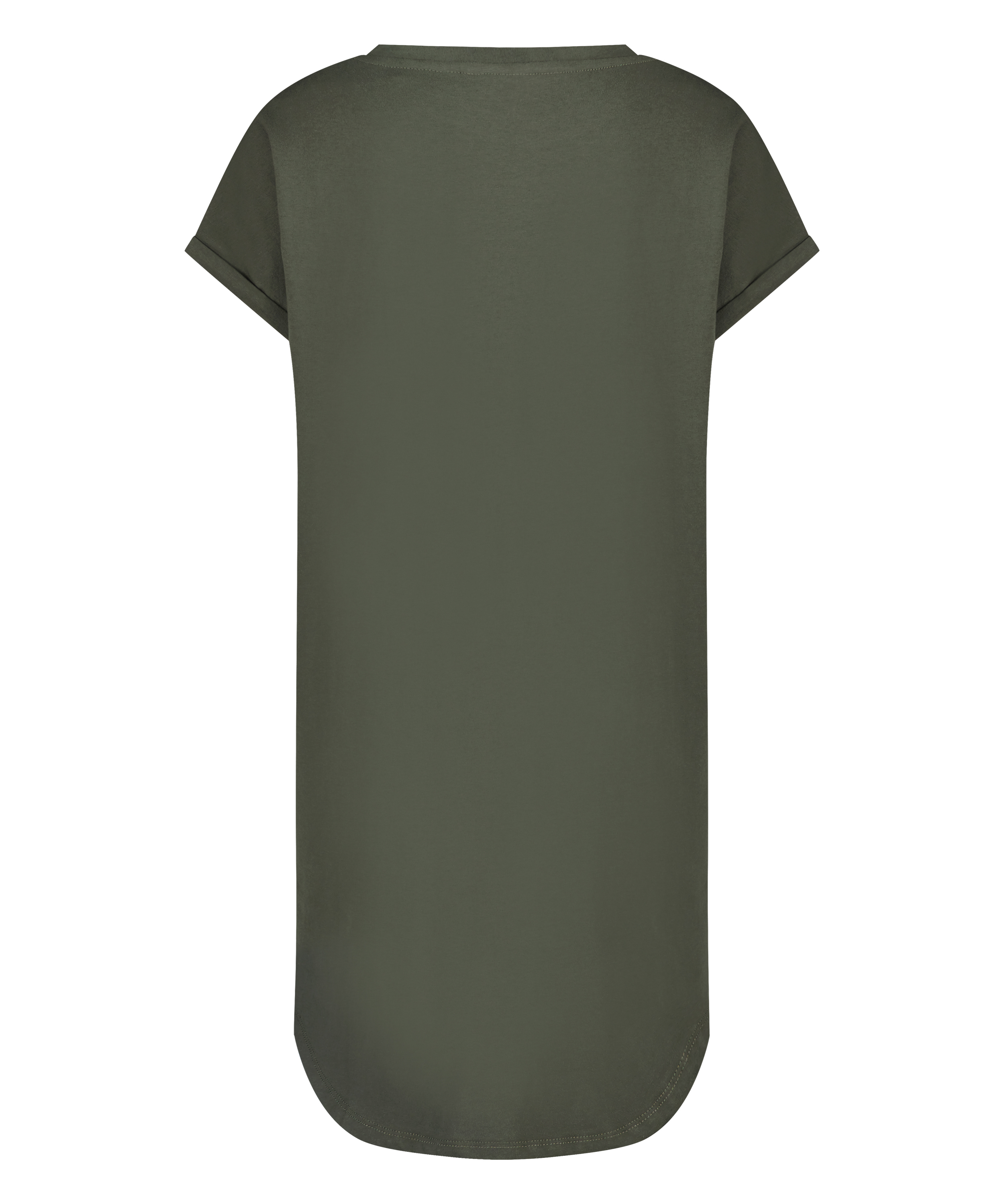 Chemise de nuit col rond, Vert, main