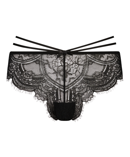 Hoog uitgesneden brazilian Sian, Zwart