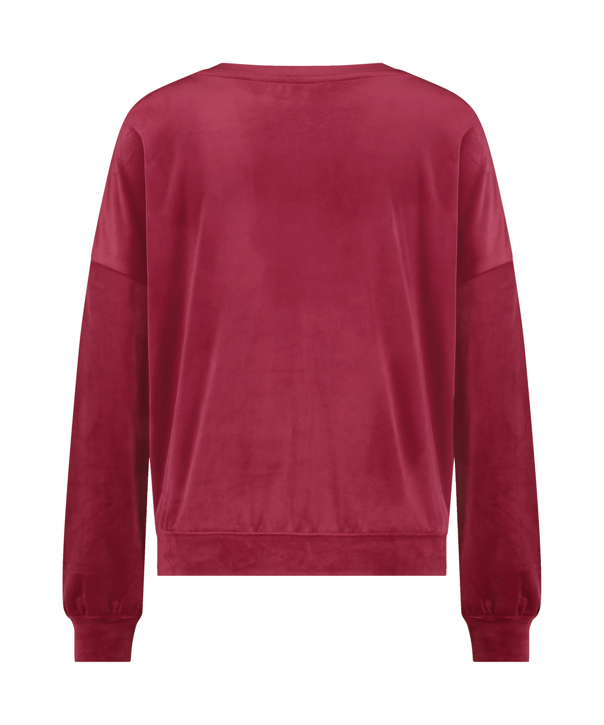 Top Velours, Rouge, main