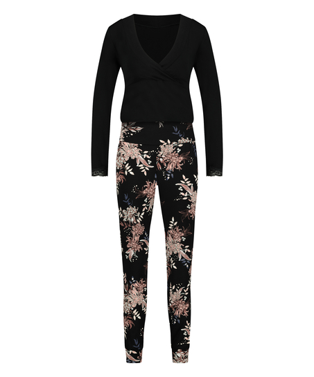 Ensemble pyjama d'allaitement, Noir