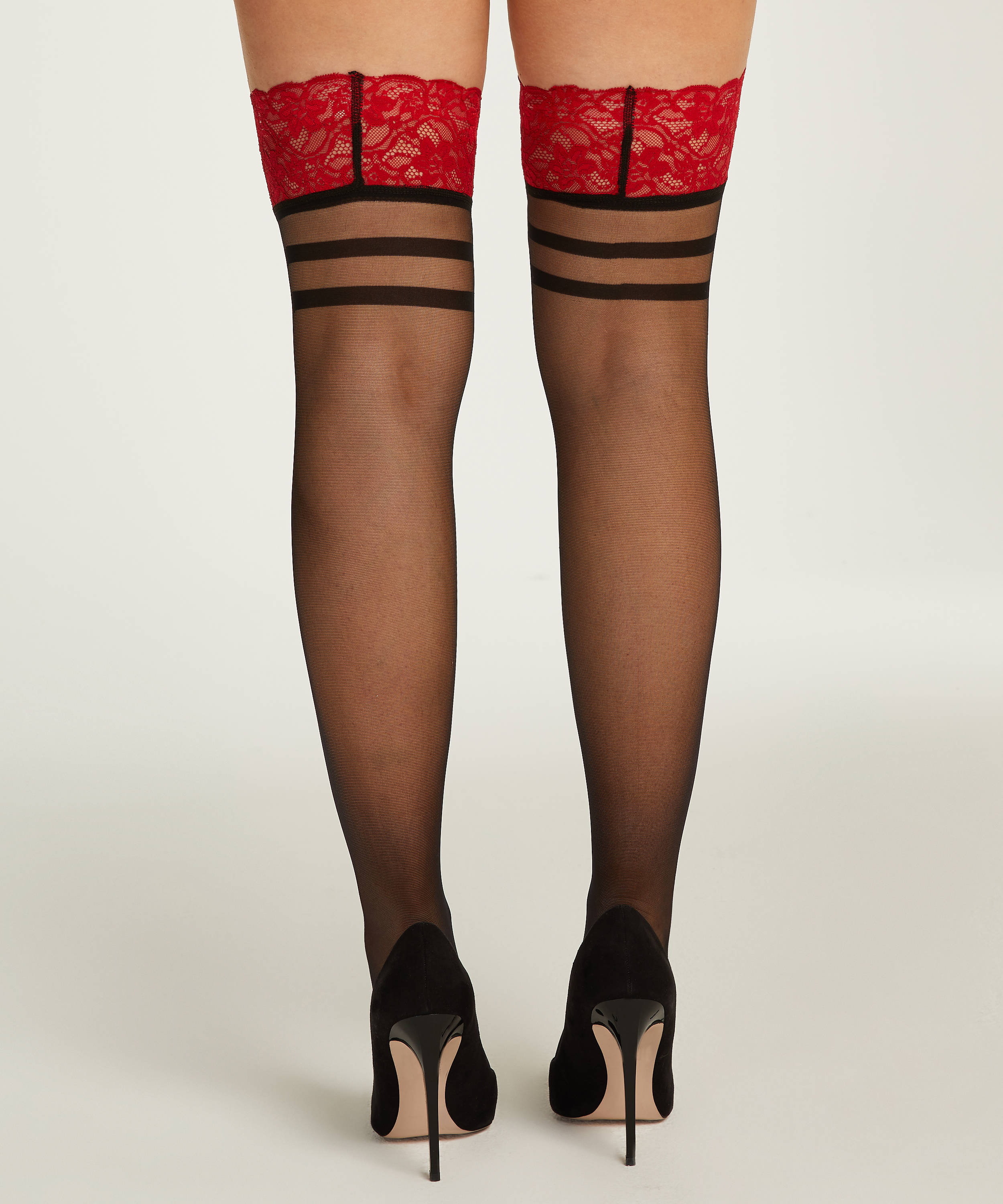 Stay-ups 30 Denier Valentina, Rood, main