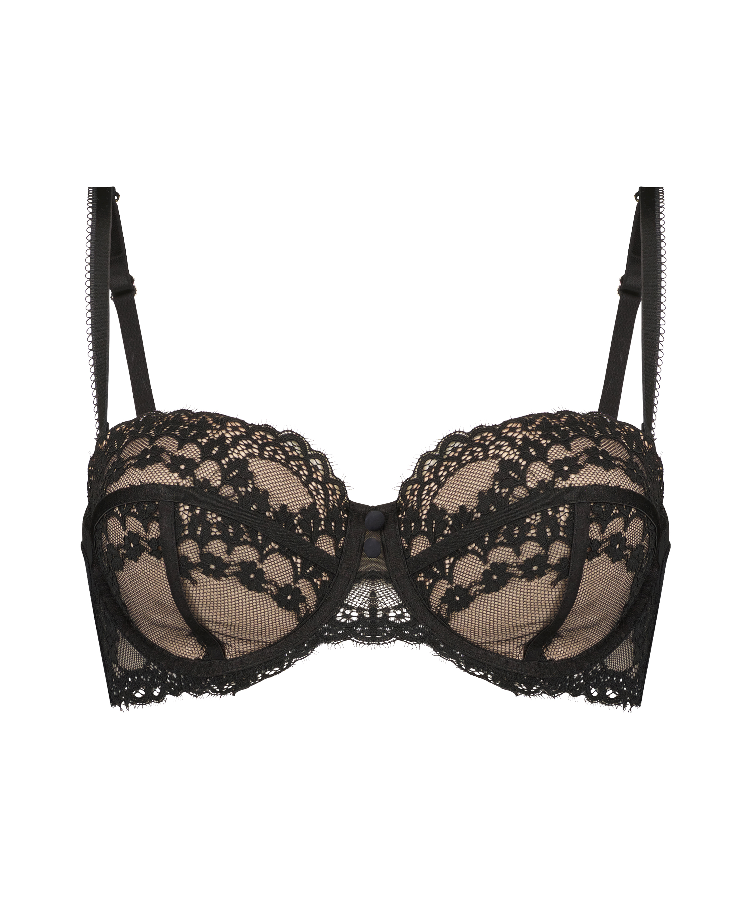Voorgevormde strapless beugel bh Daisy, Zwart, main