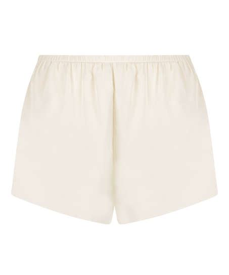 Minimal satijnen short, Wit