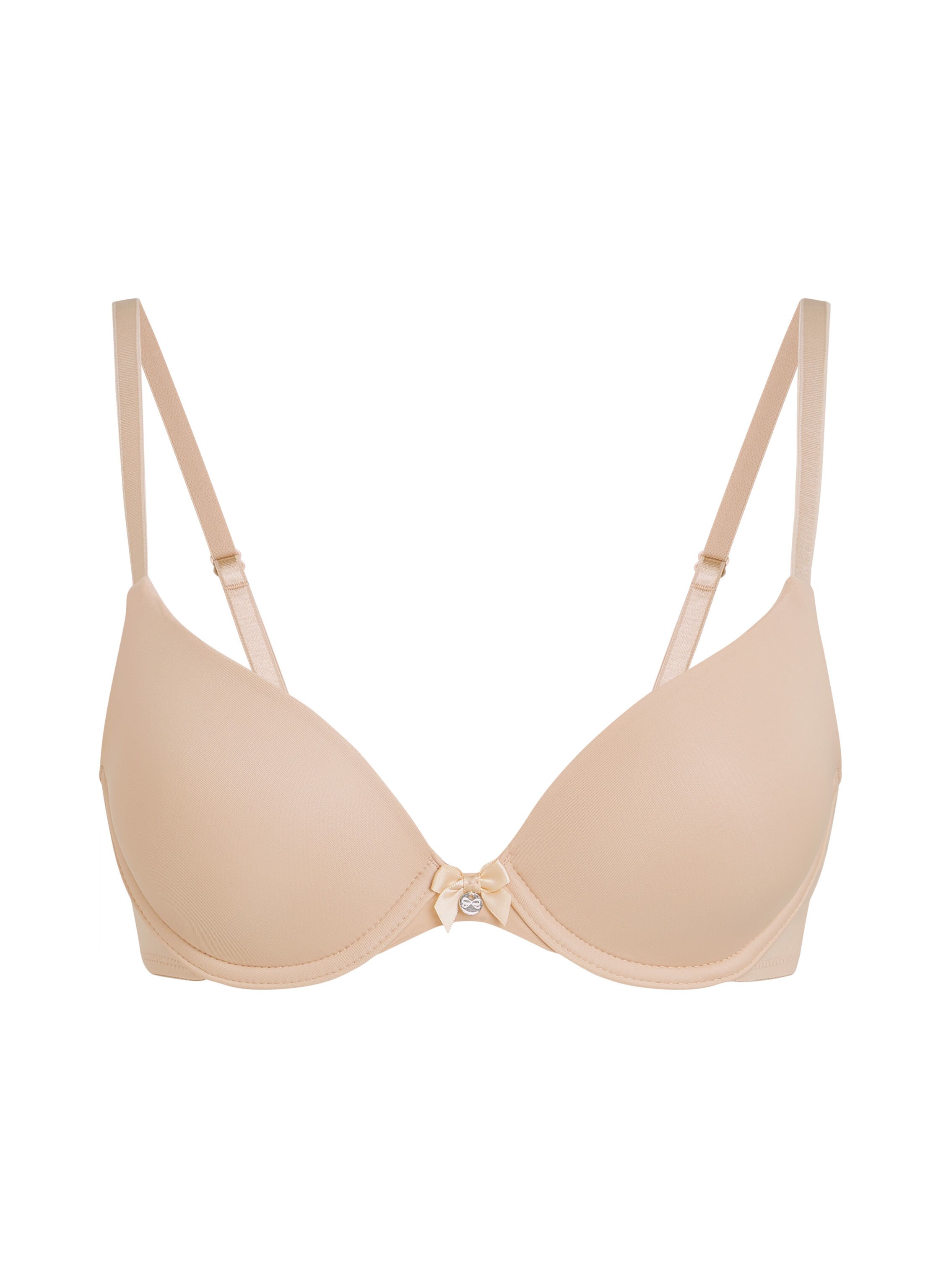 Voorgevormde beugel bh Plunge, Beige