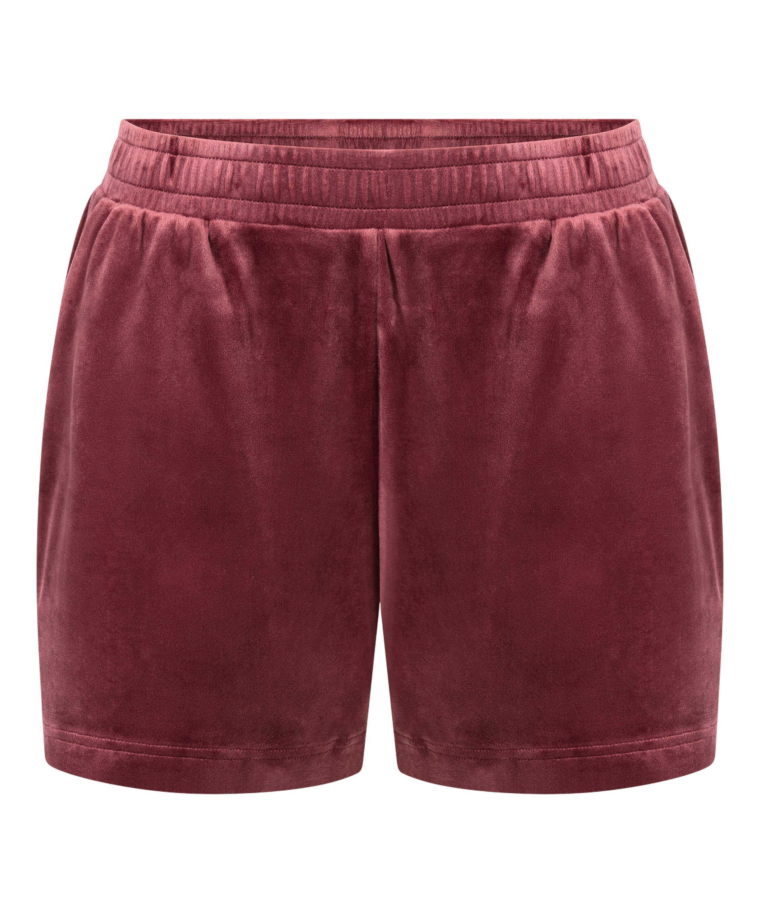 Shorts Velours Pocket, Rood, main