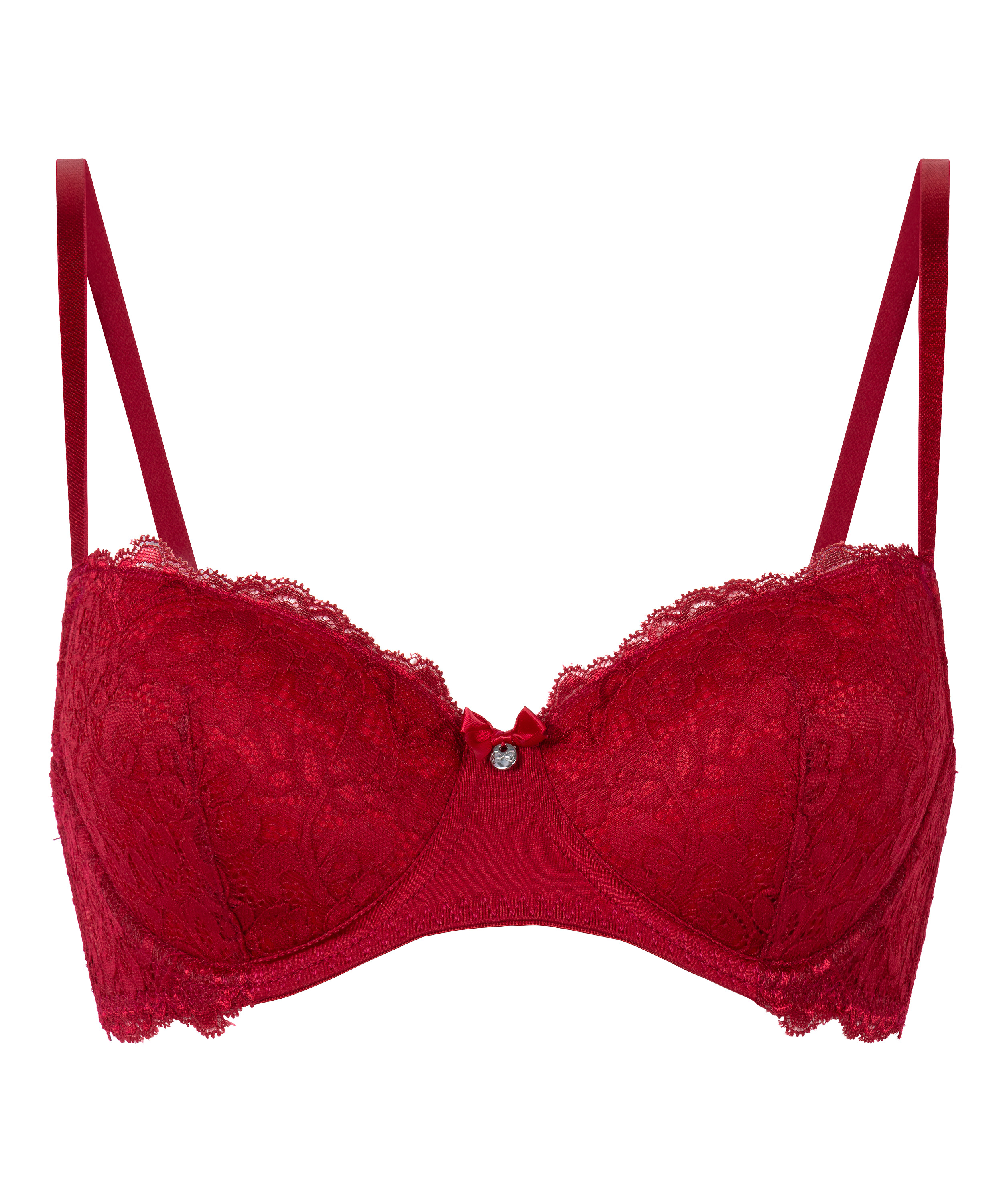Soutien-gorge à armatures préformé Marine, Rouge, main