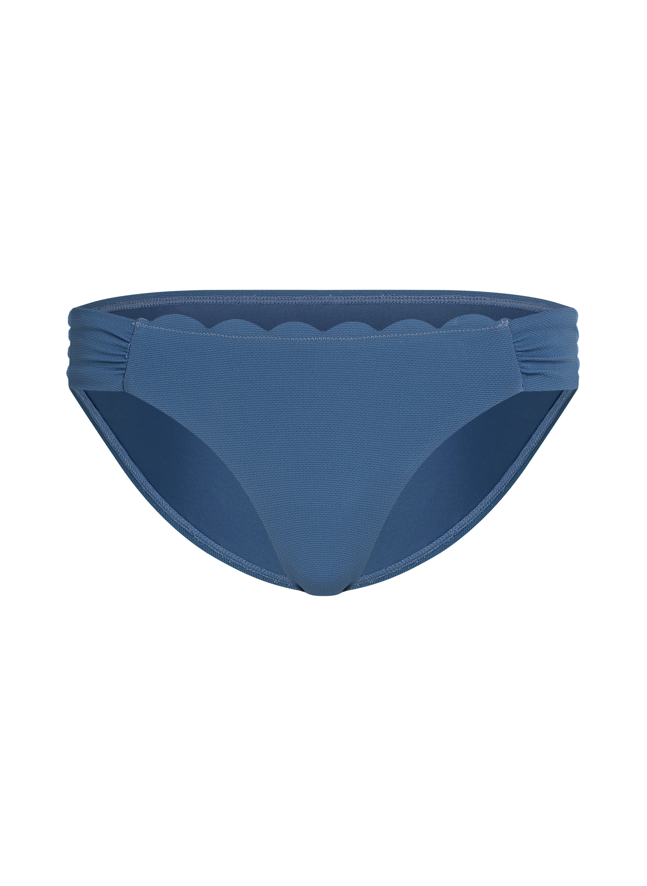 Slip de Bikini Rio Scallop, Bleu, main