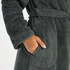 Badjas Fleece kort, Groen