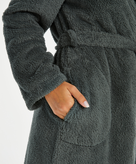 Badjas Fleece kort, Groen