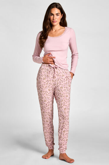 Hunkemöller Pyjamabroek Jersey Roze