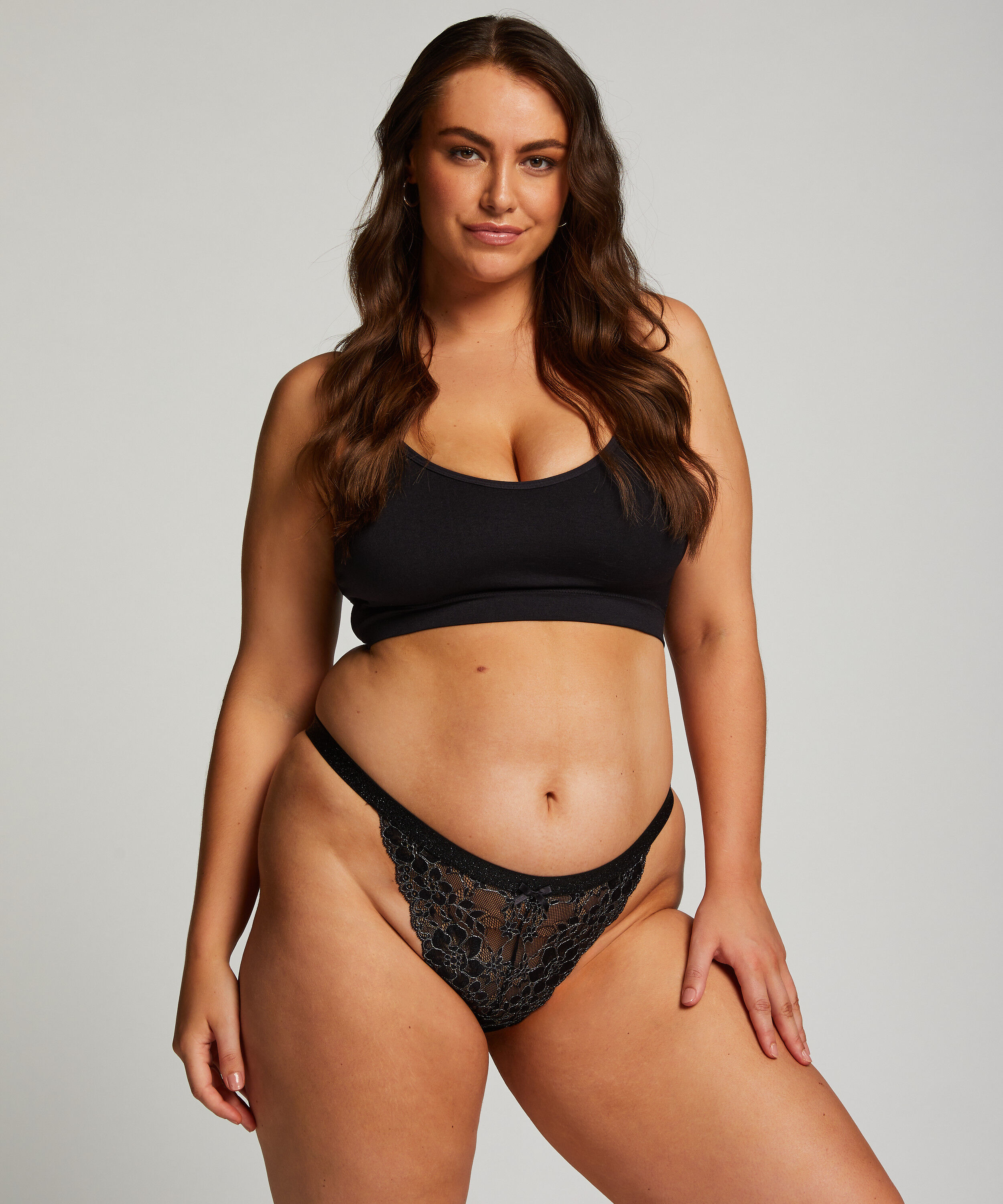 Slip br&eacute;silien Dewi, Noir