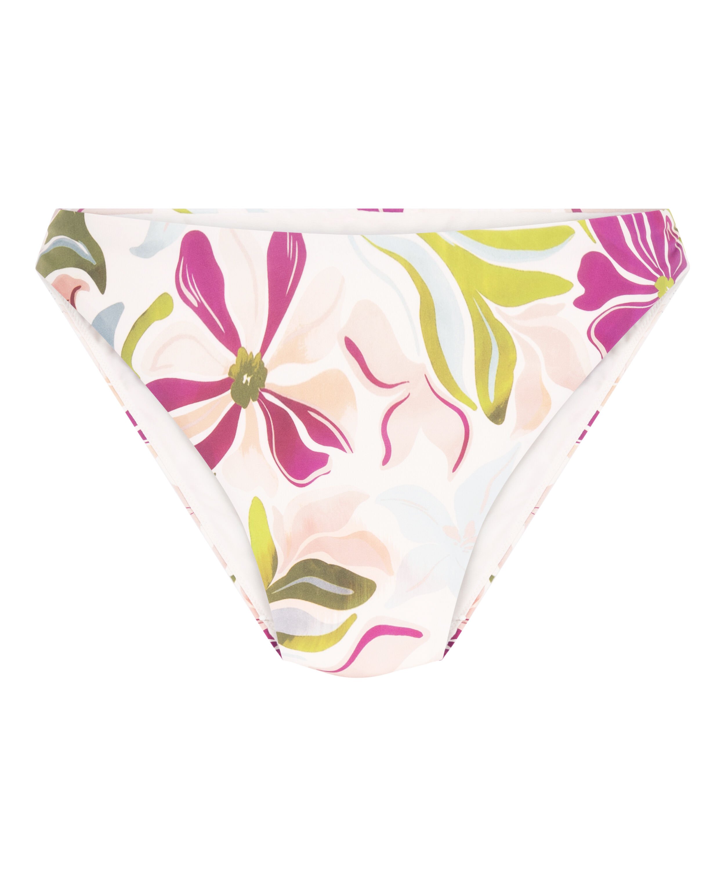 Hoog uitgesneden bikinibroekje Ayanna, Wit