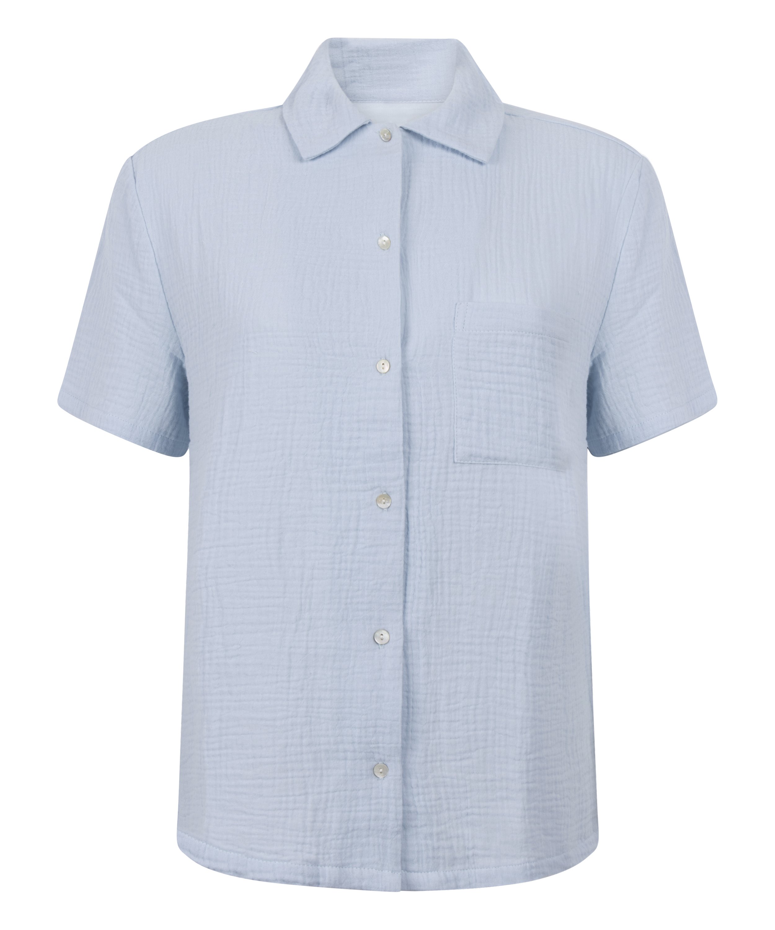 Veste en mousseline, Bleu, main